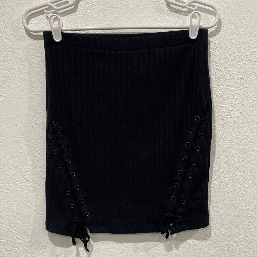 Forever 21 Black skirt tie down
